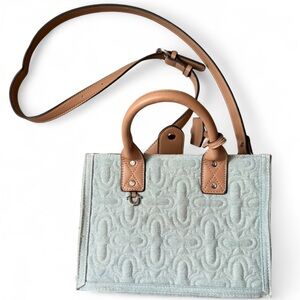 Tan and Denim Women's True Religion Handbag